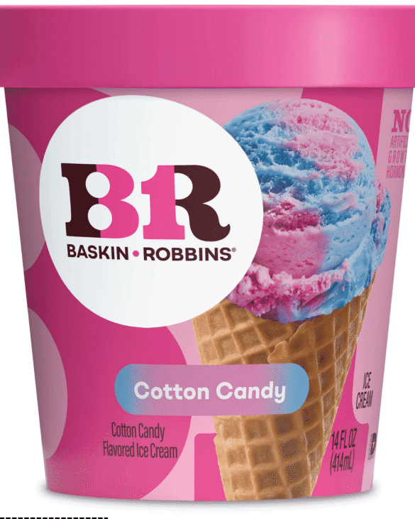 Baskin Robbins Cotton Candy Ice Cream