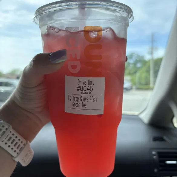 Dunkin Tropical Guava Refresher Dunkin Tropical Guava Refresher