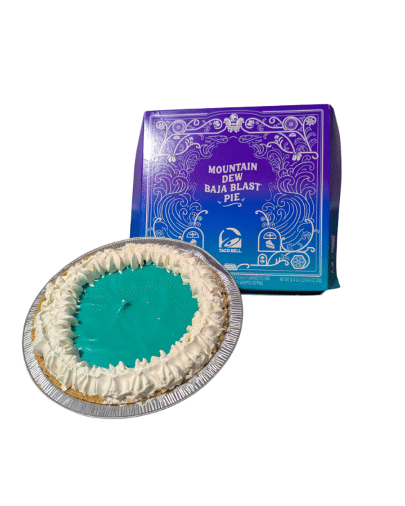 Taco Bell Mountain Dew Baja Blast Pie